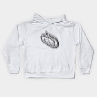 Snake skeleton / BLACK / Kids Hoodie